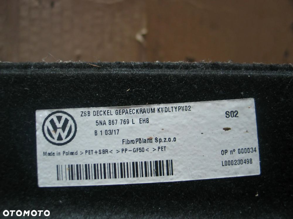 polka bagaznika vw tiguan 2 II 5NA 5NA867769L 16-24r. oryginal czarna - 8