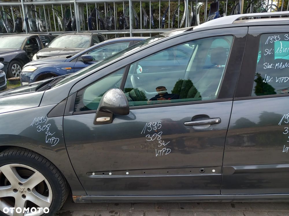PEUGEOT 308 DRZWI LEWE PRZEDNIE LEWY PRZÓD KOLOR: KTPD