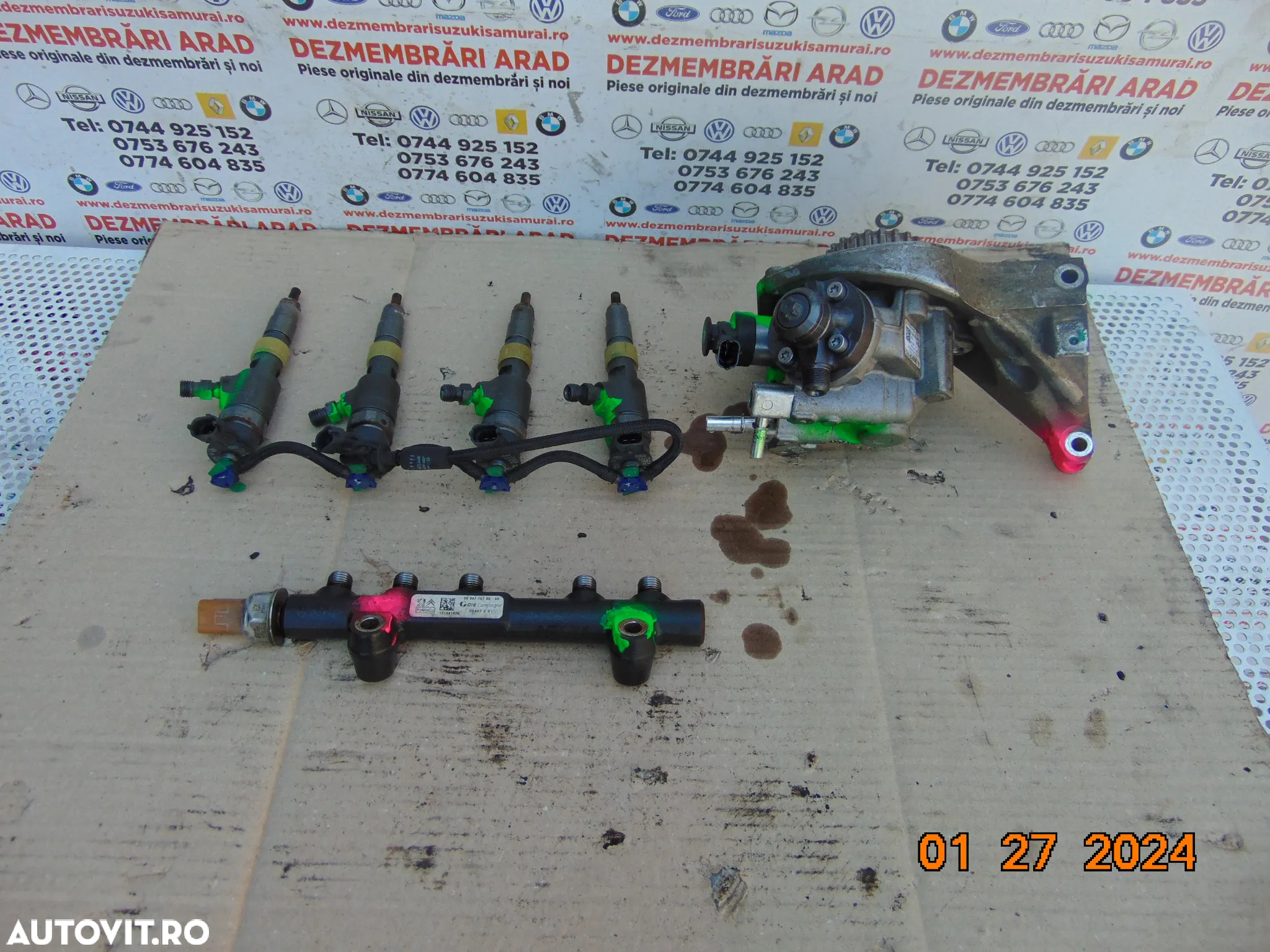 kit injectie Ford 1.5 euro 6 Peugeo Citroen focus fiesta kuga mondeo connect c max injectoare pompa - 2