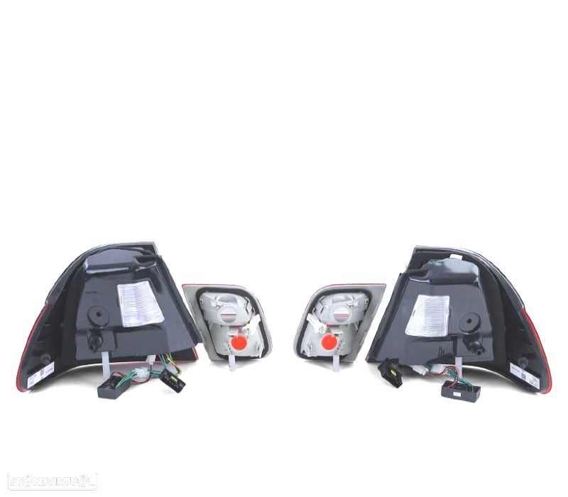 FAROLINS TRASEIROS LED BMW E46 98-01 VERMELHO ESCURECIDO LOOK M3 - 3