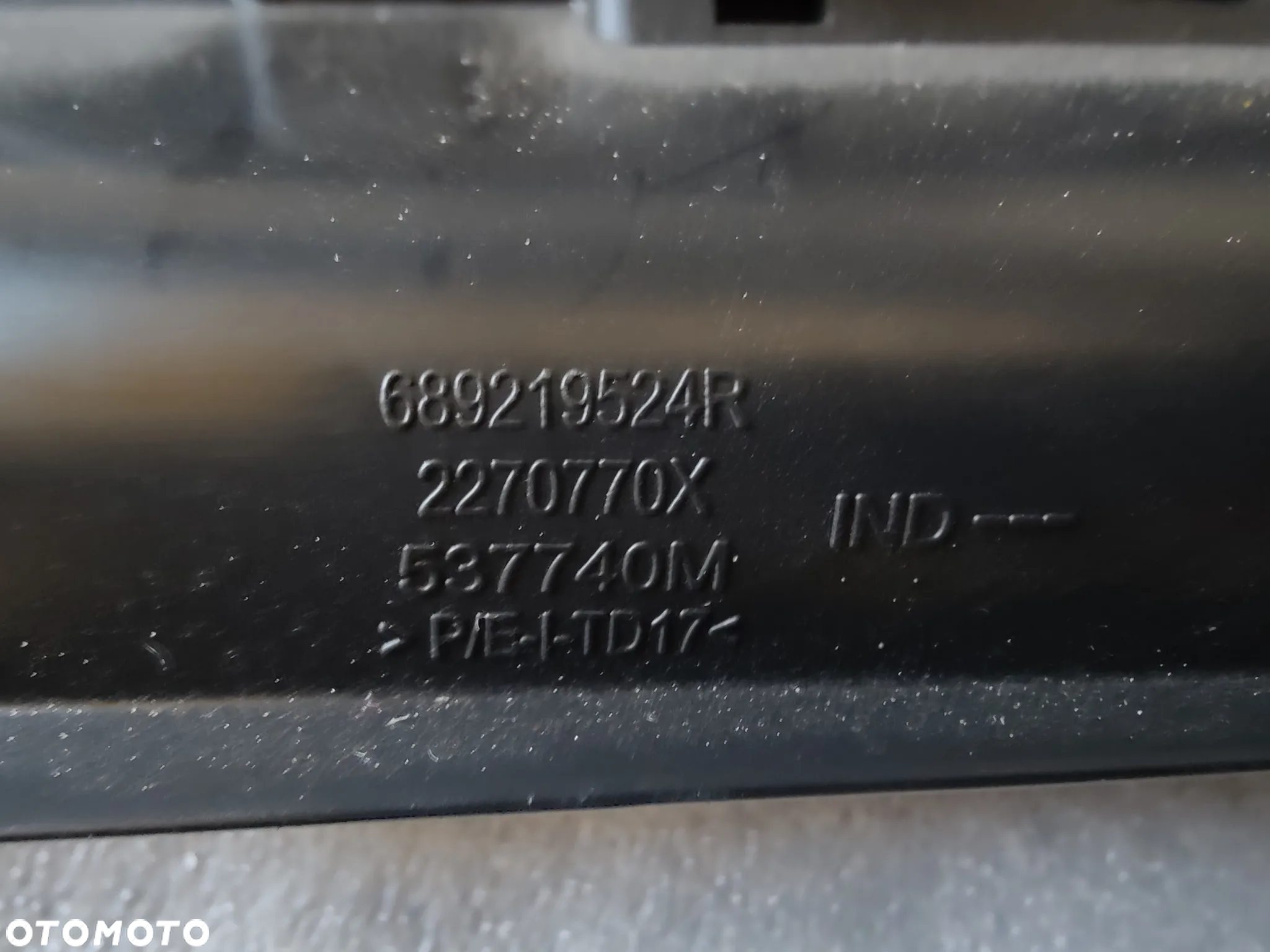 RENAULT ZOE II OSŁONA DESKI POD KIEROWNICE 689219524R - 6
