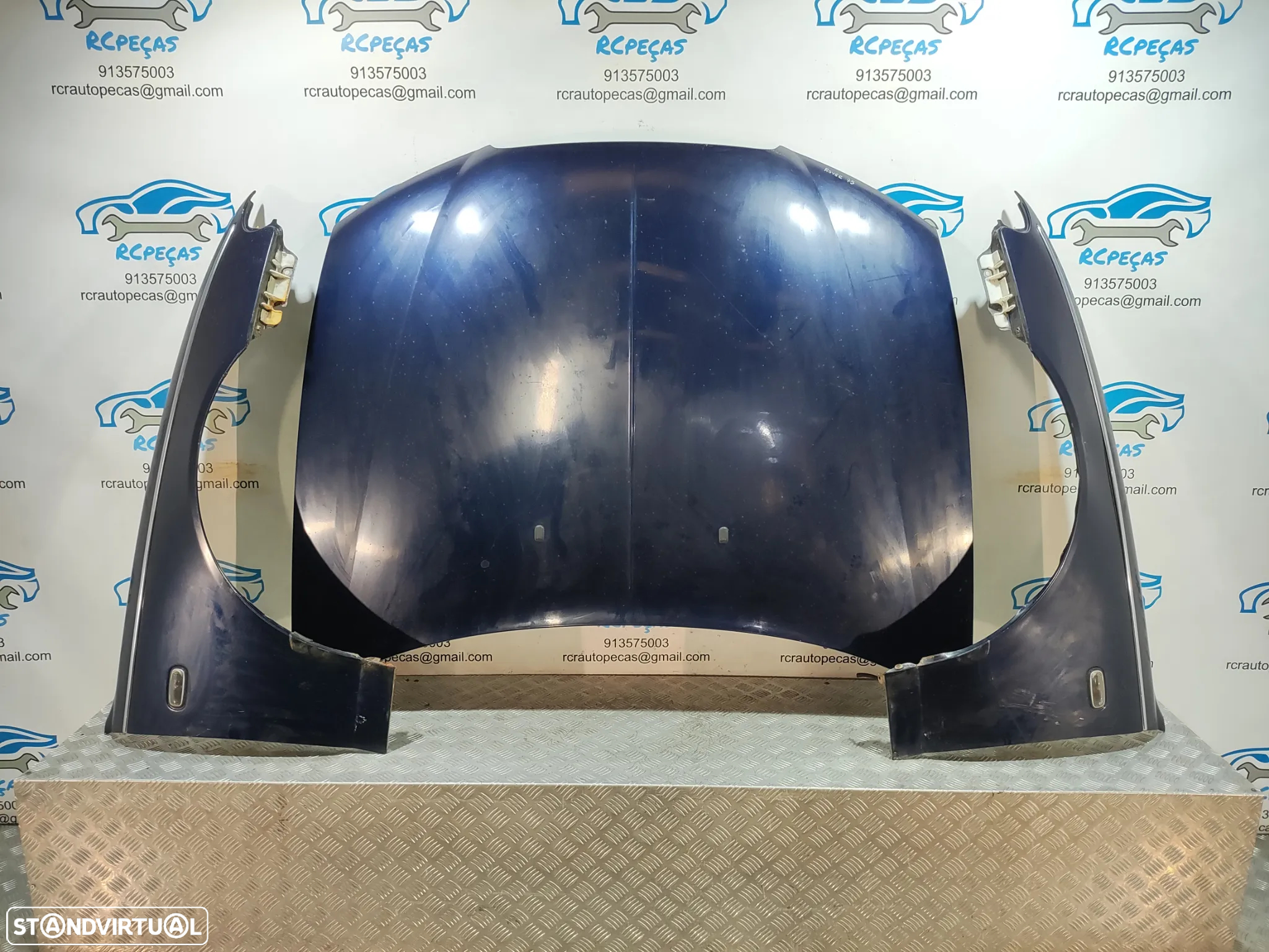FRENTE COMPLETA ROVER 75 RJ CAPOT PARACHOQUES GUARDA-LAMAS OTICAS RADIADOR VENTILADOR FRENTE FIBRA REFORÇO - 7