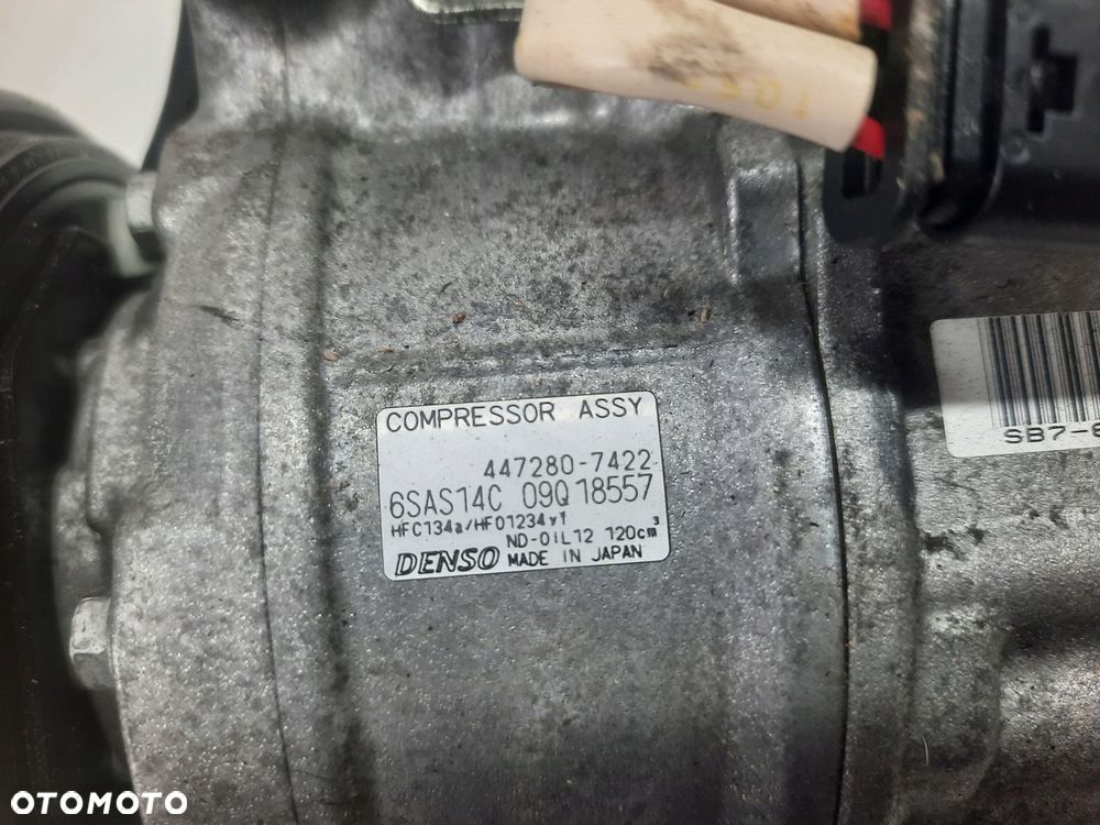 SPRĘŻARKA KLIMATYZACJI MERCEDES A W176 B KLASA W246 CLA CDI 447280-7422 - 3