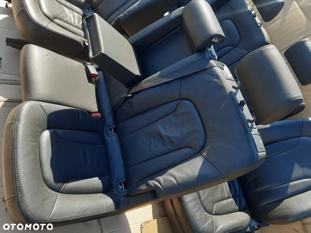 AUDI Q7 4L FOTELE KOMPLET 7 OSÓB CZARNA SKÓRA - 5
