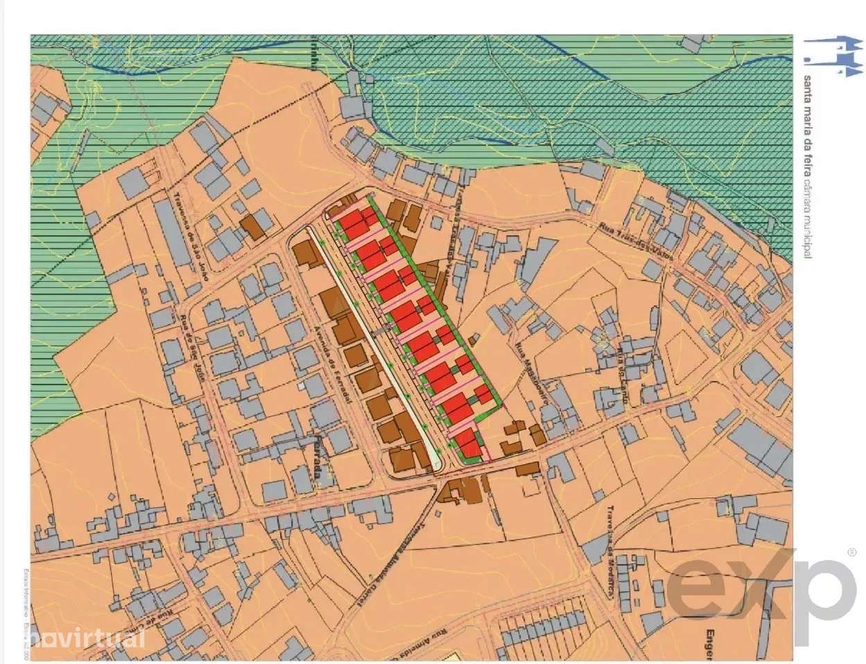 Terreno Urbano de 9612 m² em Fiães para Construção - Grande imagem: 3/10