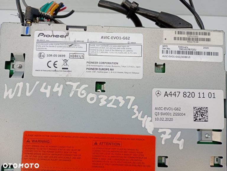 radio ekran wyświetlacz monitor mercedes vito W447 A4478201101 - 5