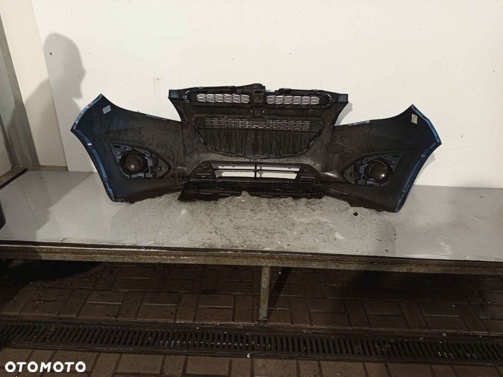 ^ ZDERZAK PRZÓD PRZEDNI CHEVROLET SPARK 3 III LIFT FL NIEBIESKI BŁĘKITNY - 5