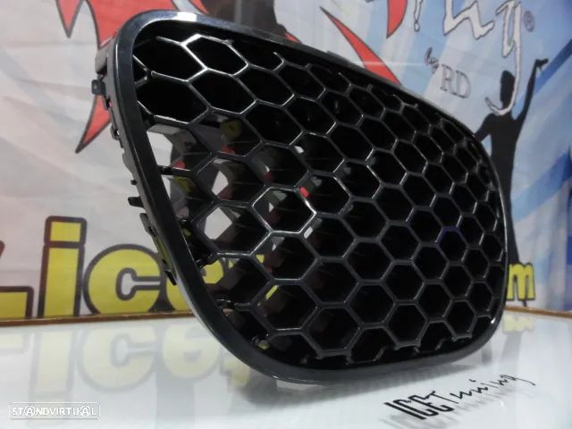 Grelha frontal em favo de mel para Seat Ibiza 6L 2002-2008 tipo Cupra em plástico ABS - 3