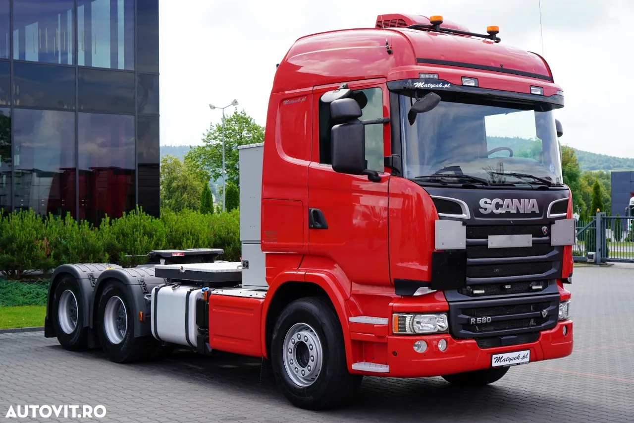 Scania R 580 / V8 / 6x4 / MTA: 150.000 KG / RETARDER / I-PARK COOL / ADR COMPLET / TRACTOR CU 3 AXE / IMPORTAT - 2