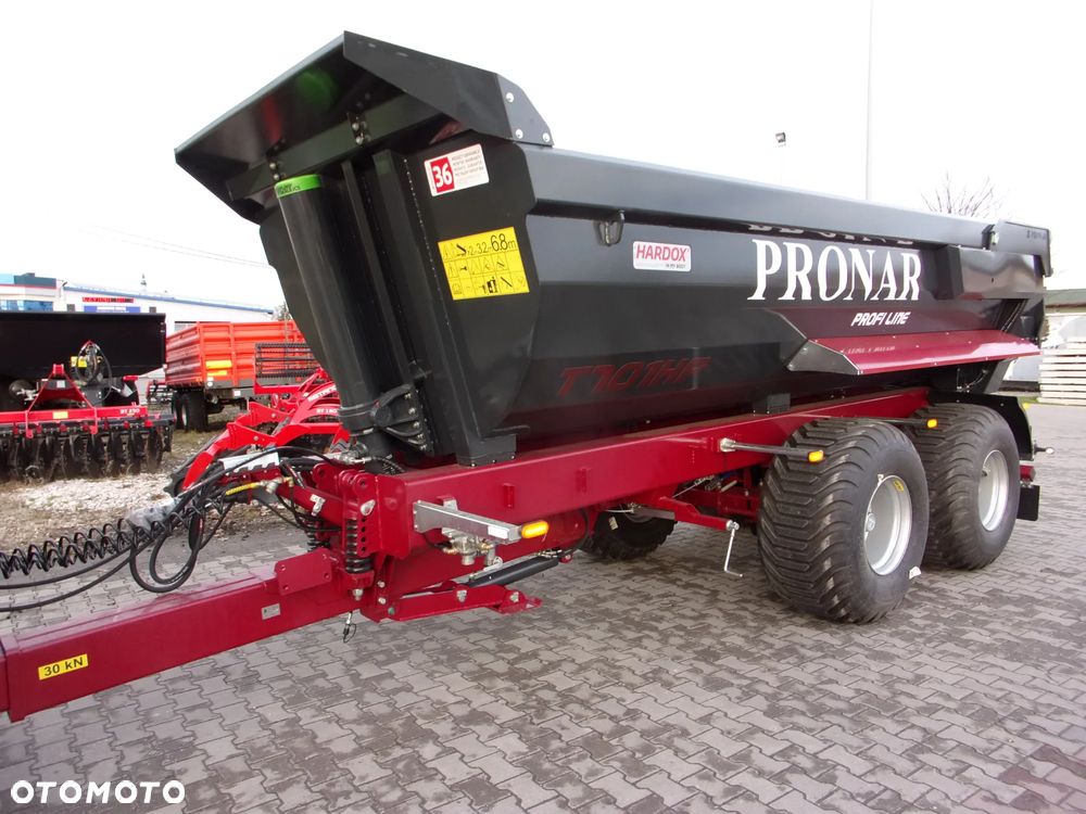 Pronar Przyczepa T701HP -16,1 tony, rolnicza - ciężarowa - budowlana ze skrzynią ładunkową typu Half-Pipe, skorupowa, tandem - 14