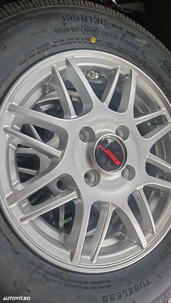 Roata completa 165R13C Anvelopa Security pe Janta aliaj 5Jx13 - 5