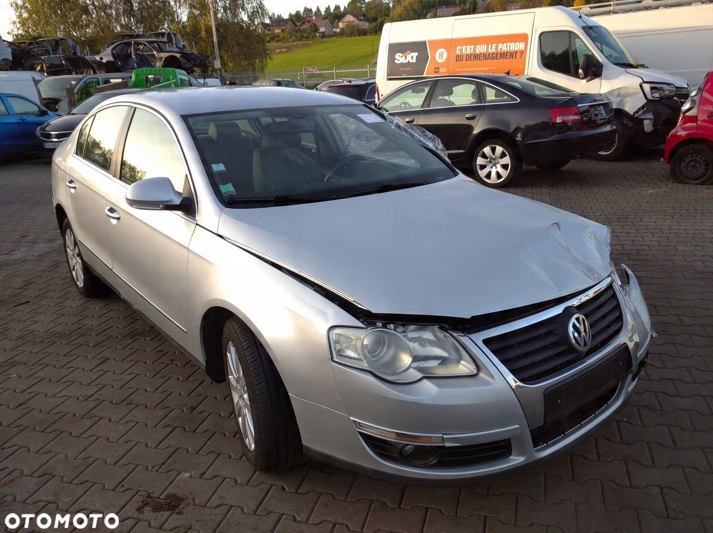 VW PASSAT B6 3C LUSTERKO PRAWE ELEKTRYCZNE LA7W SREBRNE 6 PIN EU EUROPA - 6