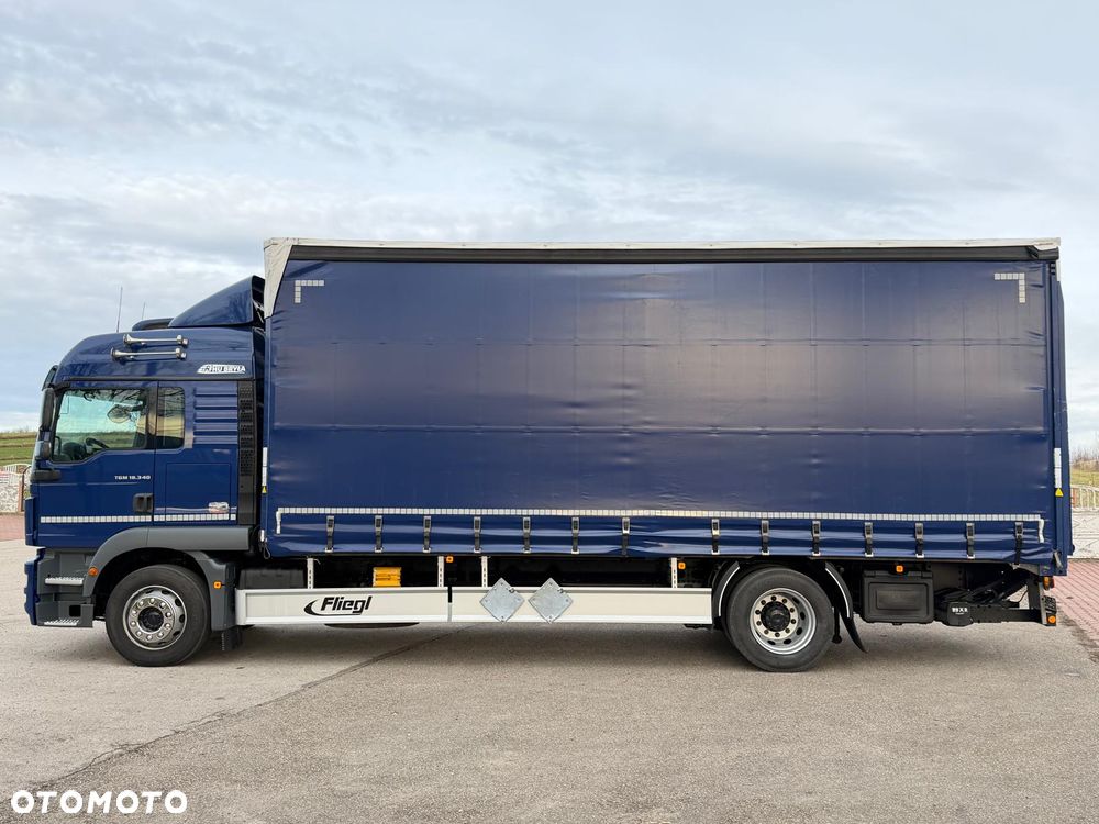 MAN TGM 18.340 / FIRANKA / LIFT / SPROWADZONY / KLIMA POSTOJOWA / 2017 /  9700 ŁADOWNOŚĆ / AUTOMAT / 18 PALET / E6 /  WINDA / - 11