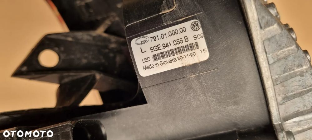 VW GOLF VII GTE 2012- Led lewy zderzak przód oryginał - 9