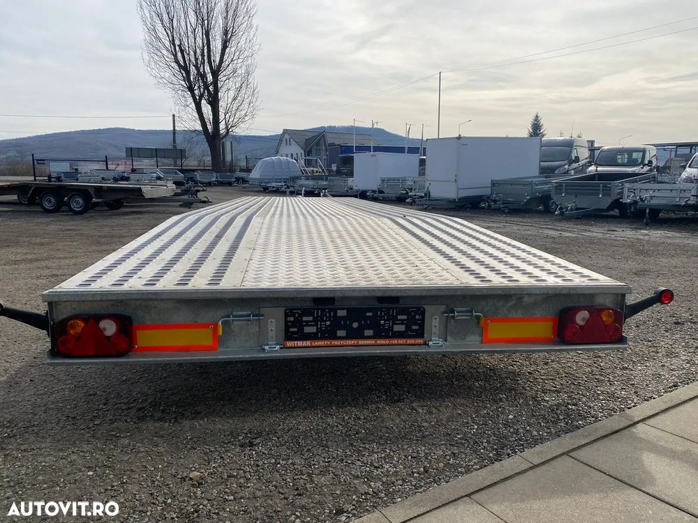 Niewiadow Remorca/Platforma auto,3 axe ,8.5m, JUPITER plina - 6