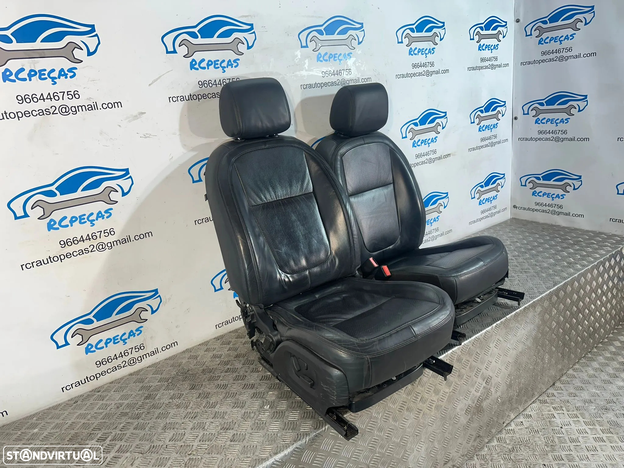 Conjunto Bancos Eletricos Pele Perfurada Jaguar XF X250 2007 - 2015 - 6