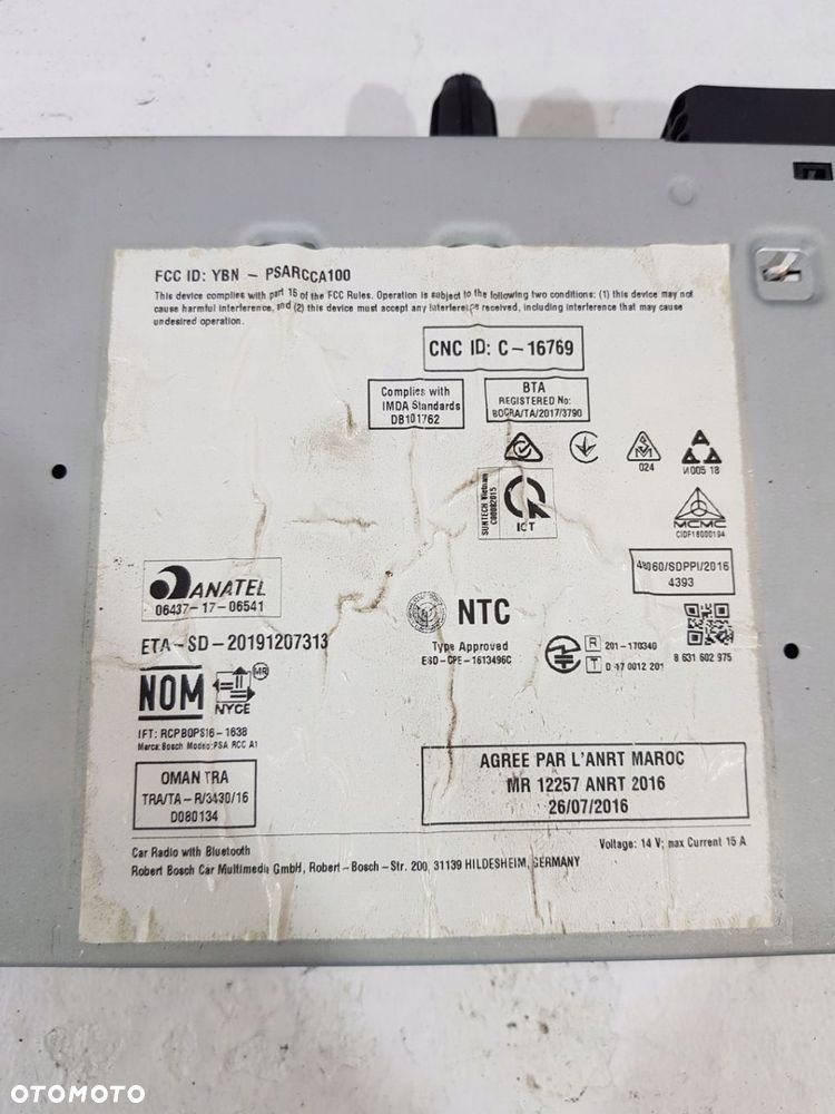 RADIO NAWIGACJA MODUŁ 9833499580 OPEL COMBO E BERLINGO IV 21R EU - 9