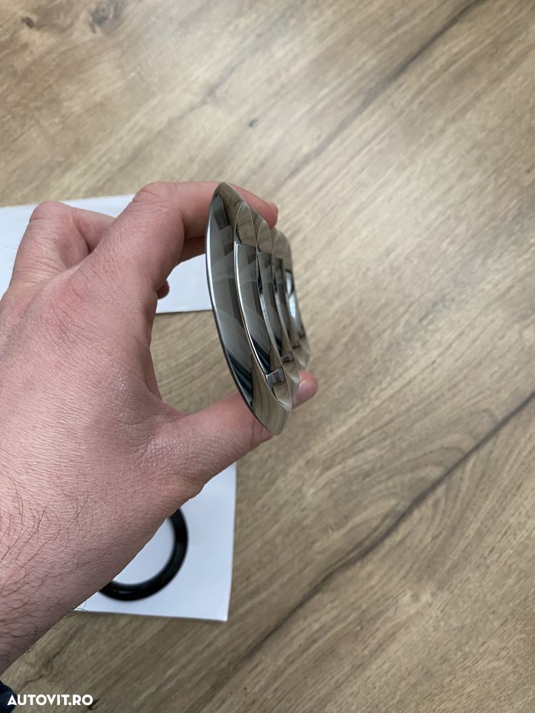 Emblema Semn Logo Spate Audi A5 A7 Curbata Concava Negru Neagra Crom - 4