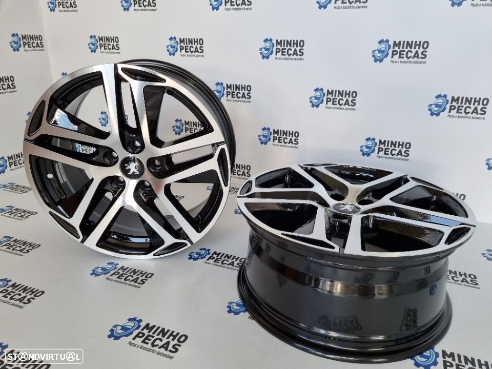 Jantes Peugeot 308 em 16 Black (5x108) - 6