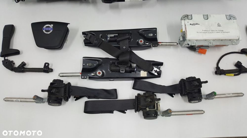 VOLVO XC60 DESKA ROZDZIELCZA KONSOLA KOKPIT PULPIT PODUSZKI AIRBAG AIR BAG PASY KIT SET - 8