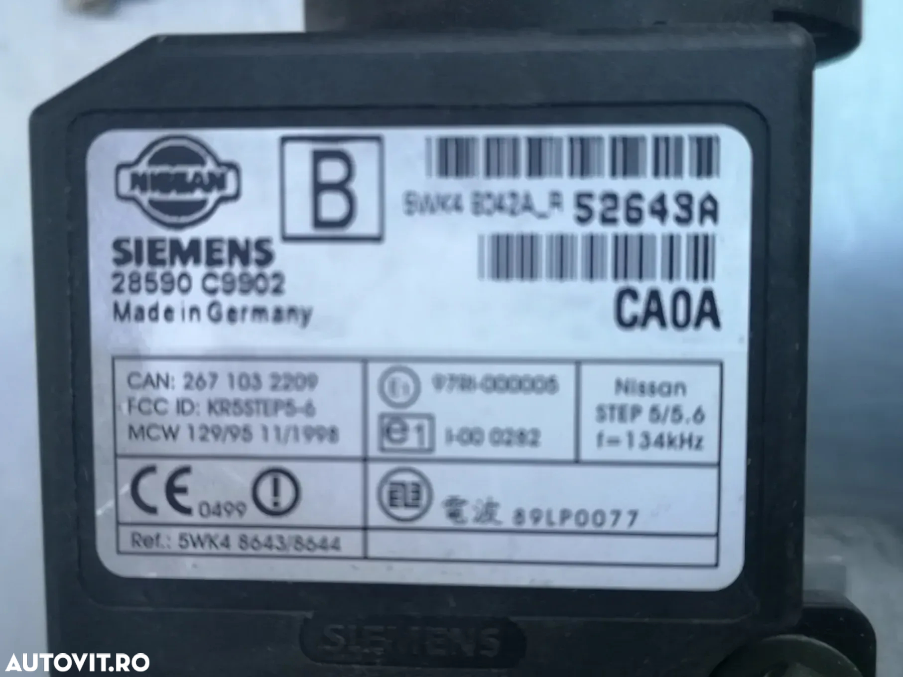 BUSON NISSAN ATLEON Cabstar EcoT L35 Trade contact kit calculator pornire ecu chei piese - 14