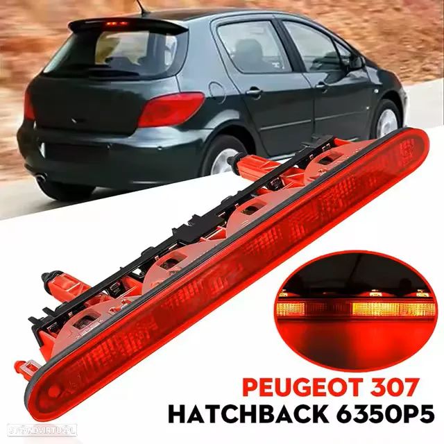 Farolim luz travão 3º Stop Peugeot 307    NOVO - 6