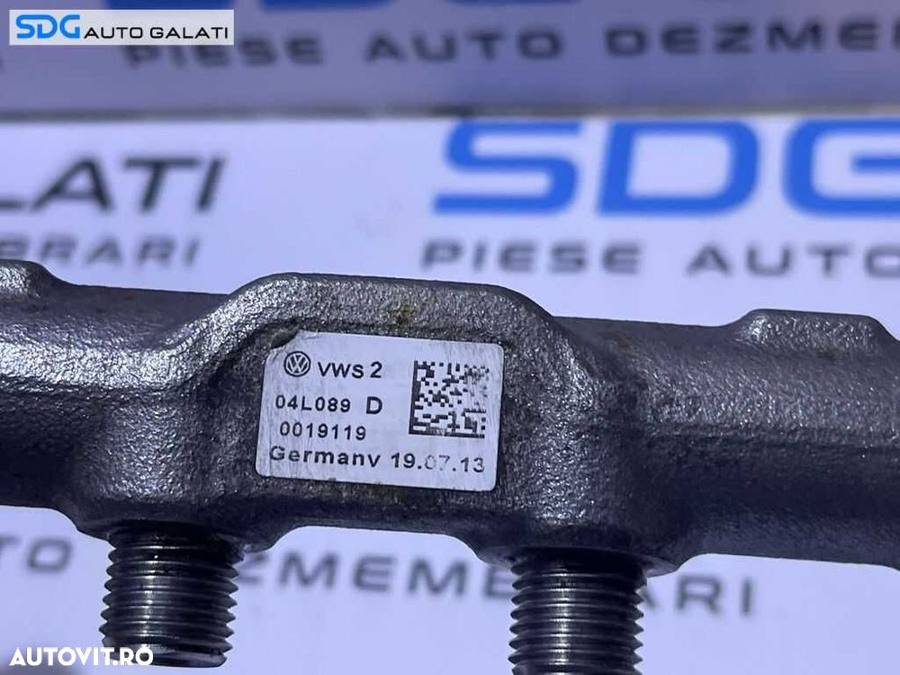 Rampa Presiune Injectoare cu Senzor Senzori Regulator Skoda Octavia 3 1.6 TDI 2013 - 2017 Cod 04L089D 057130764AB 0281006075 04L906054[S0302] - 3