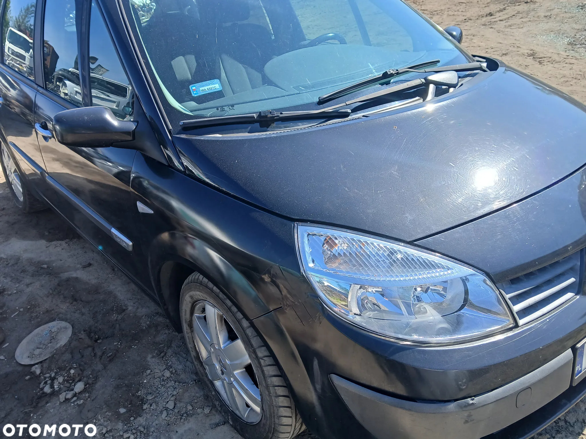 renault scenic II NV676 maska pokrywa silnika klapa bagażnika zderzak lampa reflektor pas przedni stop - 2