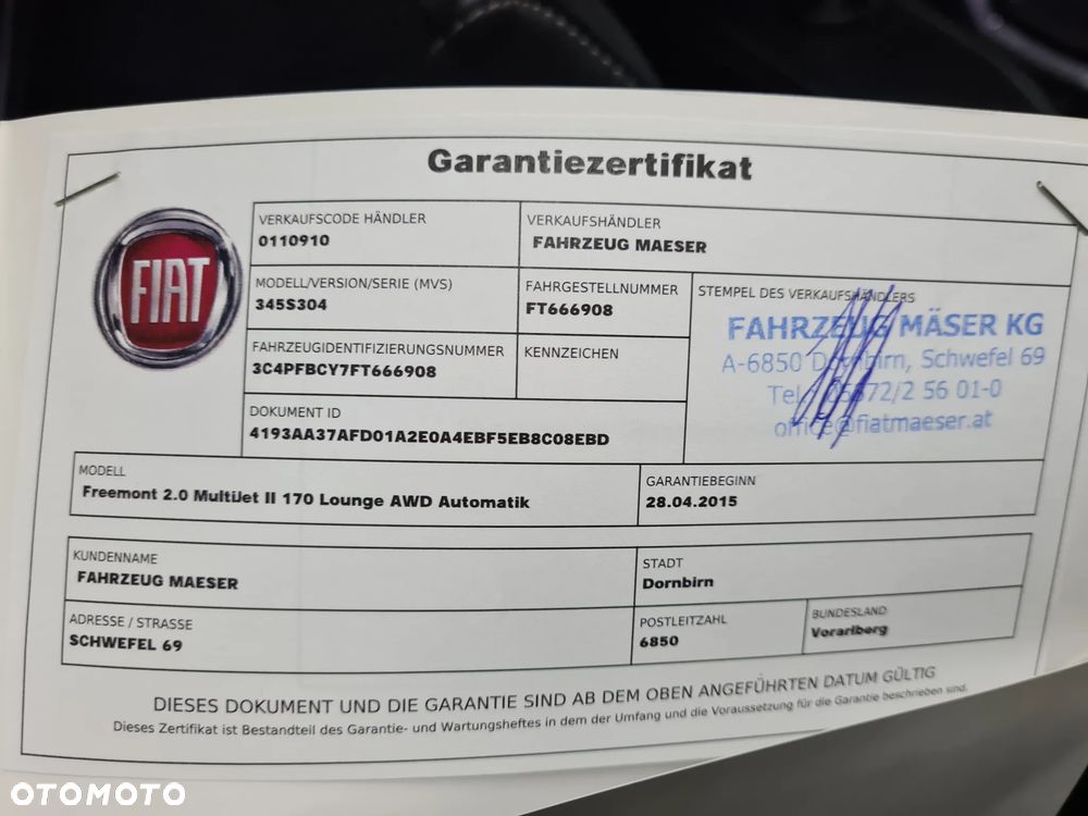 Fiat Freemont 2.0 Multijet 16V DPF Automatik Allrad Lounge - 15
