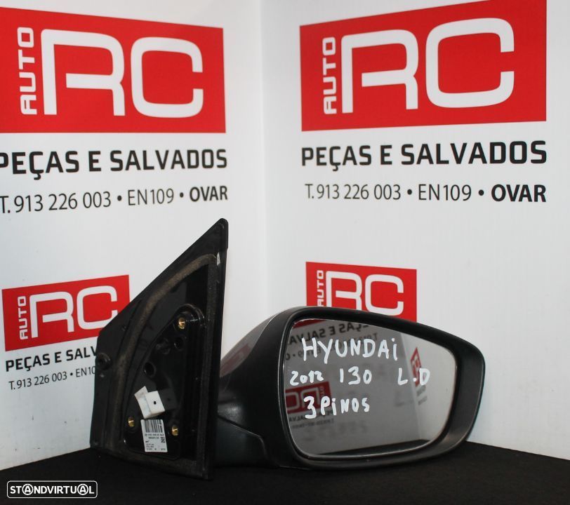 Espelho Retrovisor Direito Hyundai I30 de 2012 3 Pinos - 1