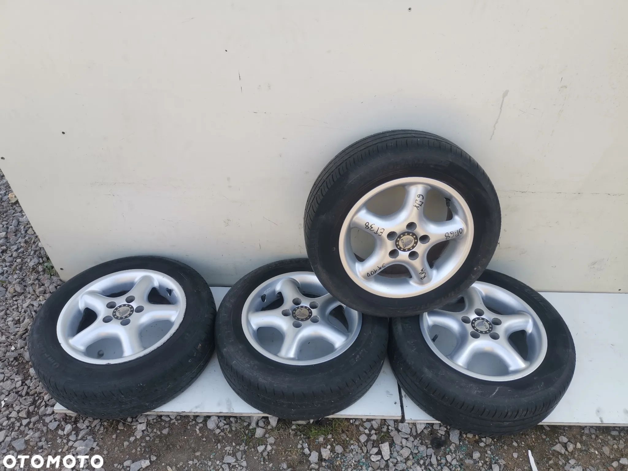 KOŁA ALUFELGI VW SKODA SEAT AUDI R14 5x100 ET 38 6Jx Otwór  Centrujący 68 mm OPONY LETNIE 185/60 R14 - 1