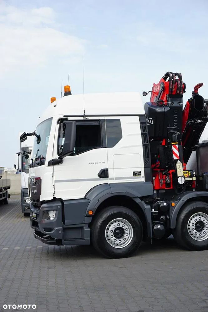 MAN TGS / 35.470 / E 6 / SKRZYNIOWY + HDS / FASSI F 545 / ŁAD. 13 105 KG / PILOT - 23