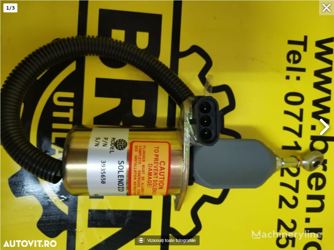 Altă parte componentă motor Solenoid/Opritor motor LIEBHERR (SA-4764-24 6CT) pentru excavator LIEBHERR 3935650 - 1