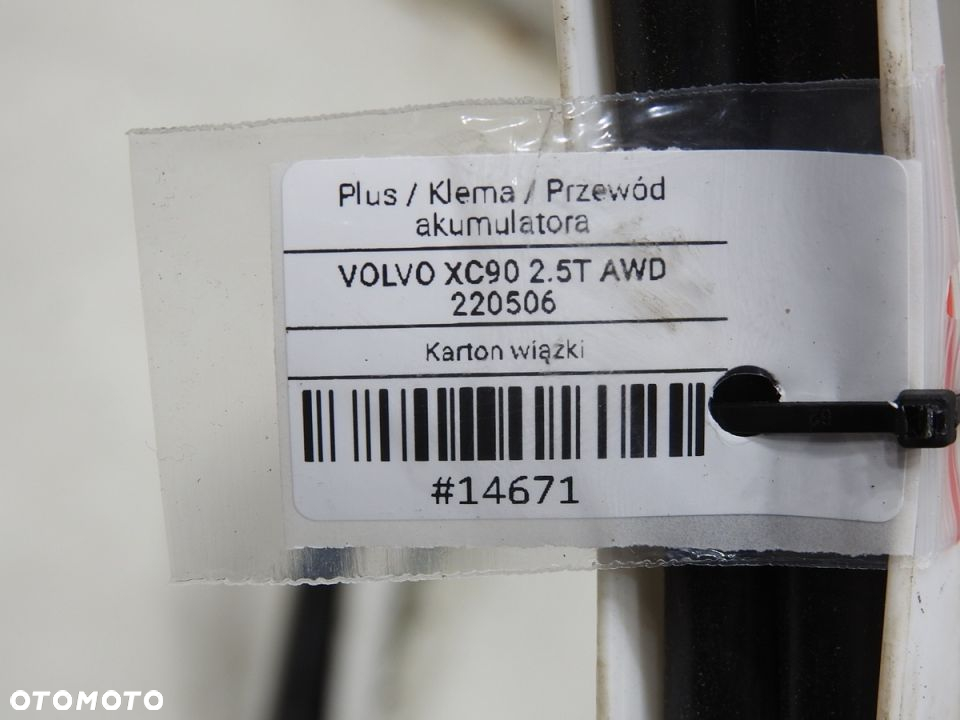 PRZEWODY AKUMULATOROWE VOLVO XC90 I 2.5 T - 5