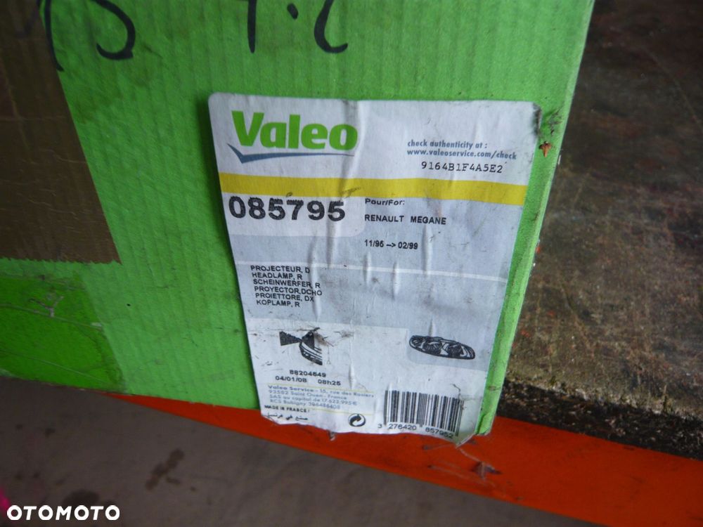 reflektor lampa prawa przód 085795 renault megane scenic - 3