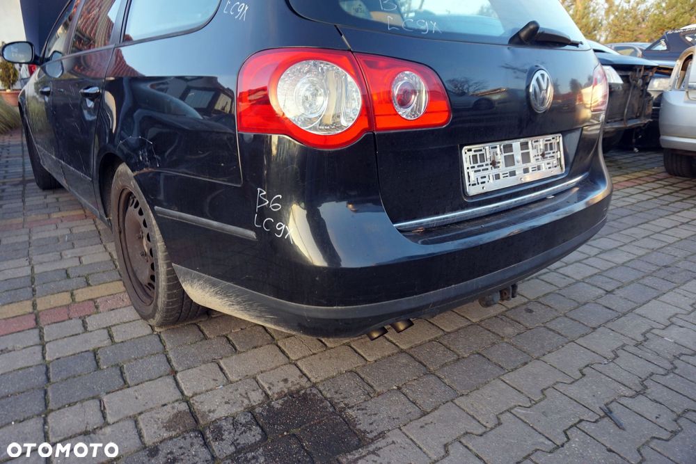ZDERZAK TYLNY PASSAT B6 KOMBI LC9X  CZARNY VOLKSWAGEN 2005-2010 - 2