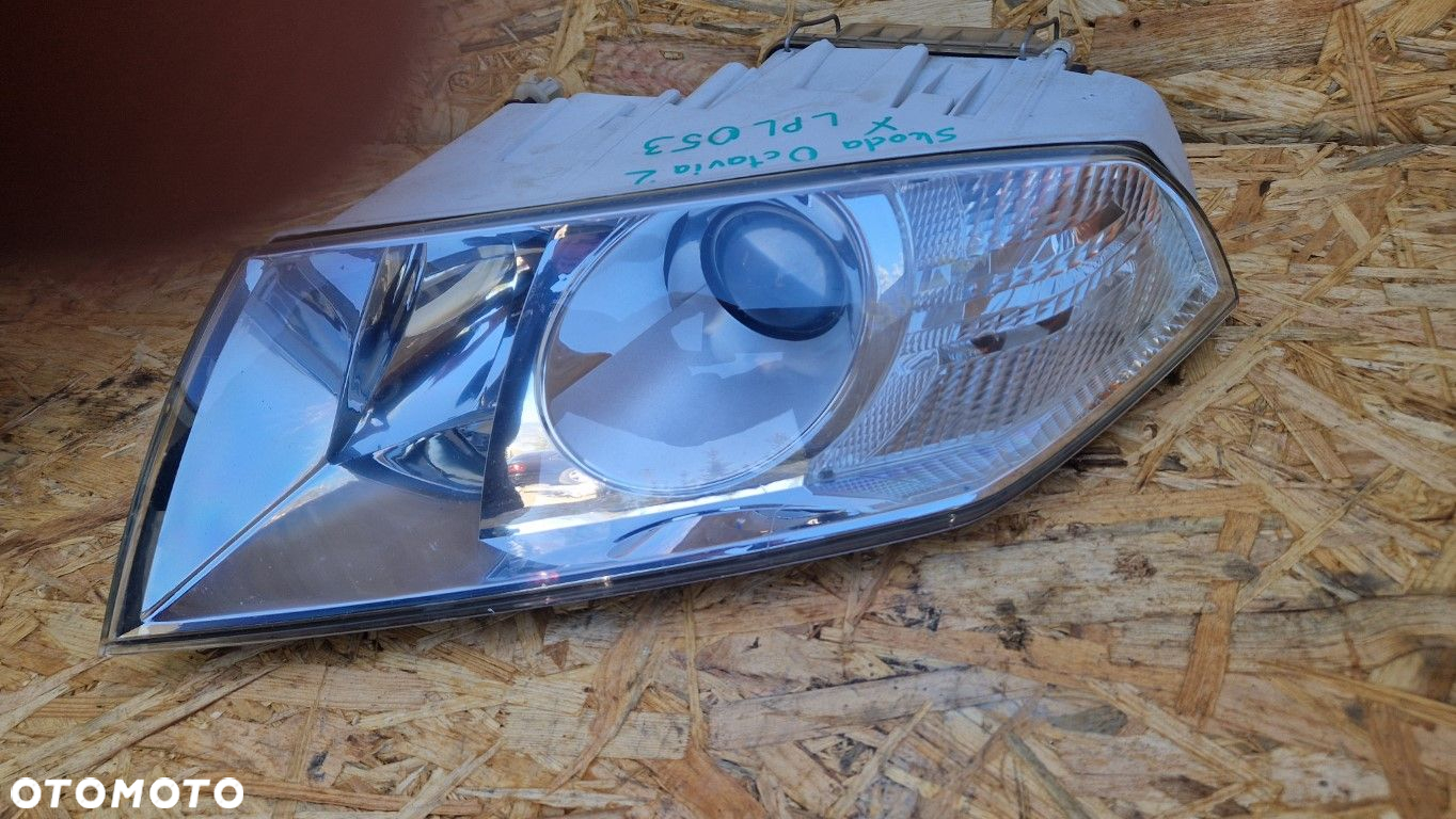 SKODA OCTAVIA 2 II LAMPA PRZÓD PRZEDNIA LEWA  EUROPA XENON - 4