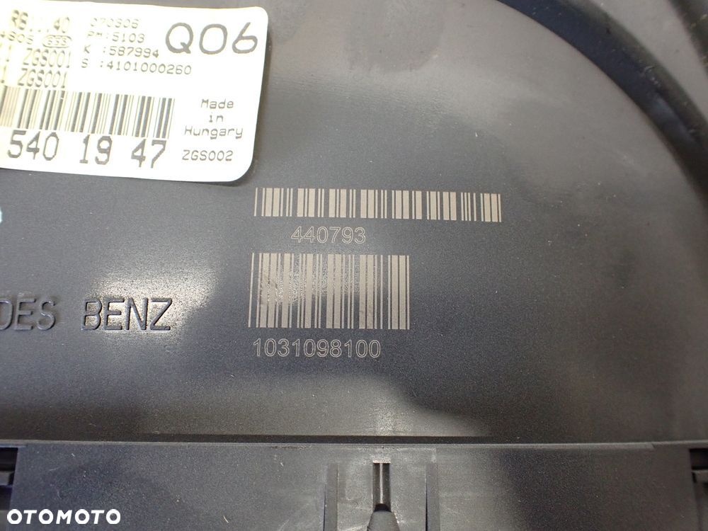LICZNIK MERCEDES W169 A160 A1695401947 - 4