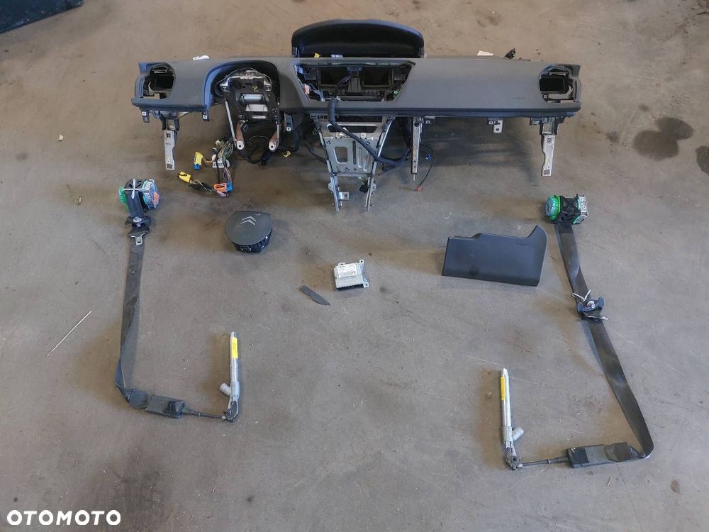 ZESTAW AIRBAG POSTRZAŁOWY KOKPIT CITROEN C4 PICASSO I - 1