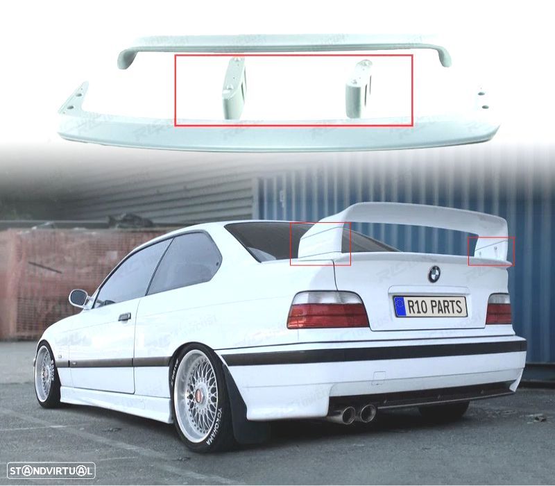 AUMENTOS PARA SPOILER M3 E36 PLASTICO ABS - 1