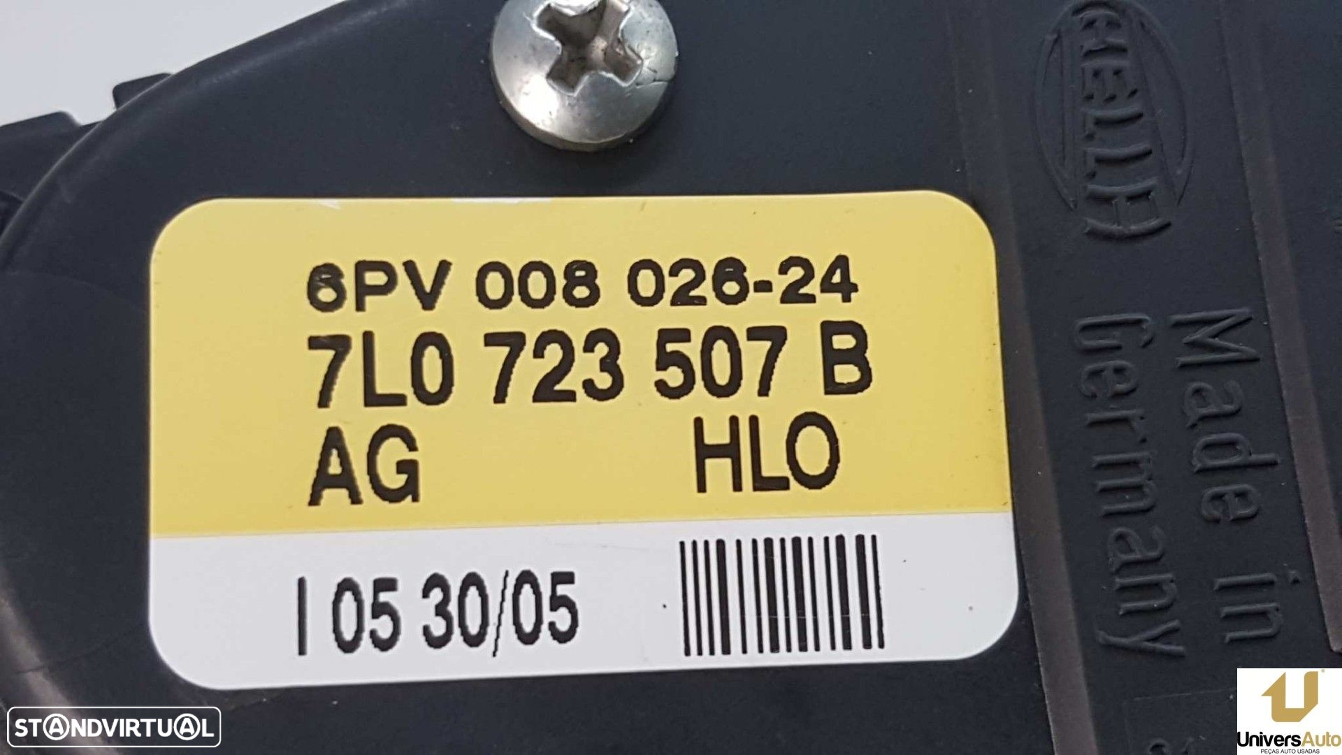POTENCIÓMETRO PEDAL ACELERADOR VOLKSWAGEN TOUAREG (7LA) TDI V6 - 3