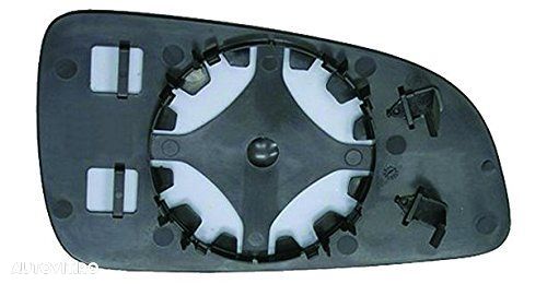 Geam oglinda Opel Astra H (A04), 10.2003-2009, partea Stanga, culoare sticla crom, sticla asferica, 13141989; 6428200 - 1