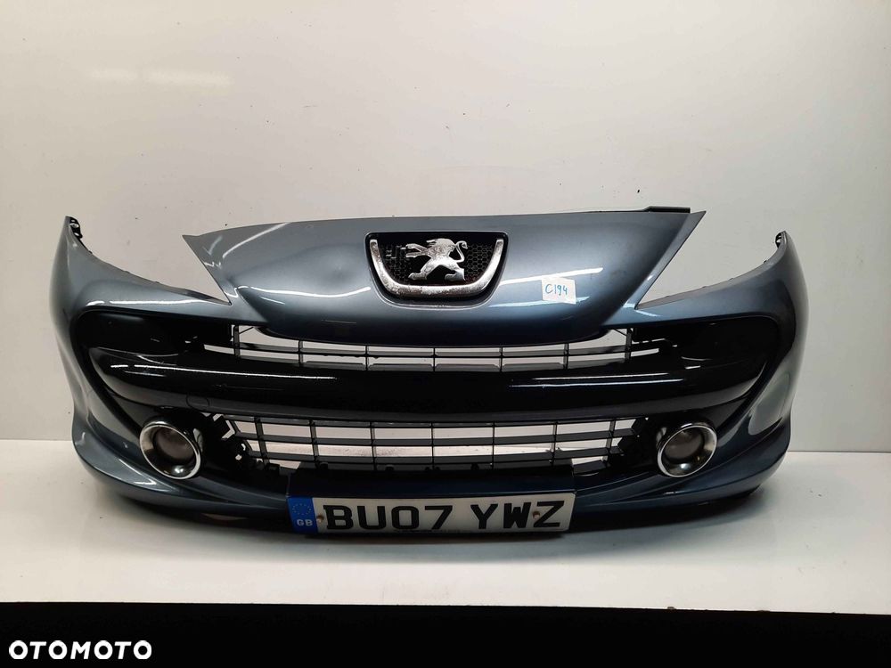 ^ ZDERZAK PRZÓD PRZEDNI DO PEUGEOT 207 URBAN MOVE EZWD SZARY HALOGENY - 1