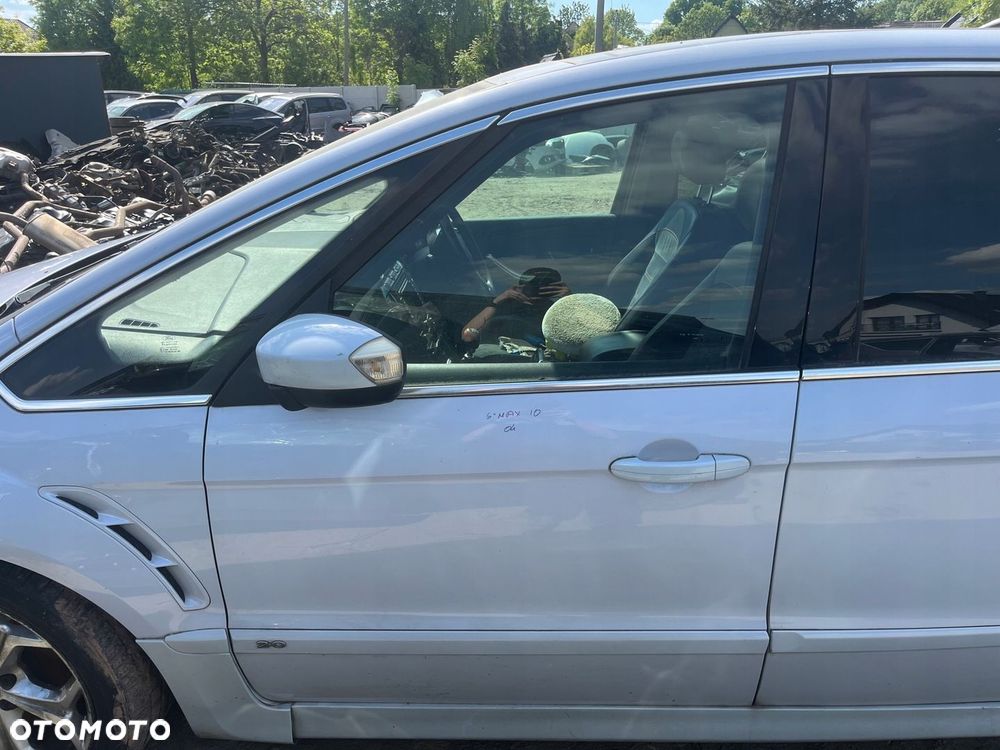 DRZWI LEWY PRZÓD FORD S-MAX MK1 I0 BIAŁA PERŁA - 1