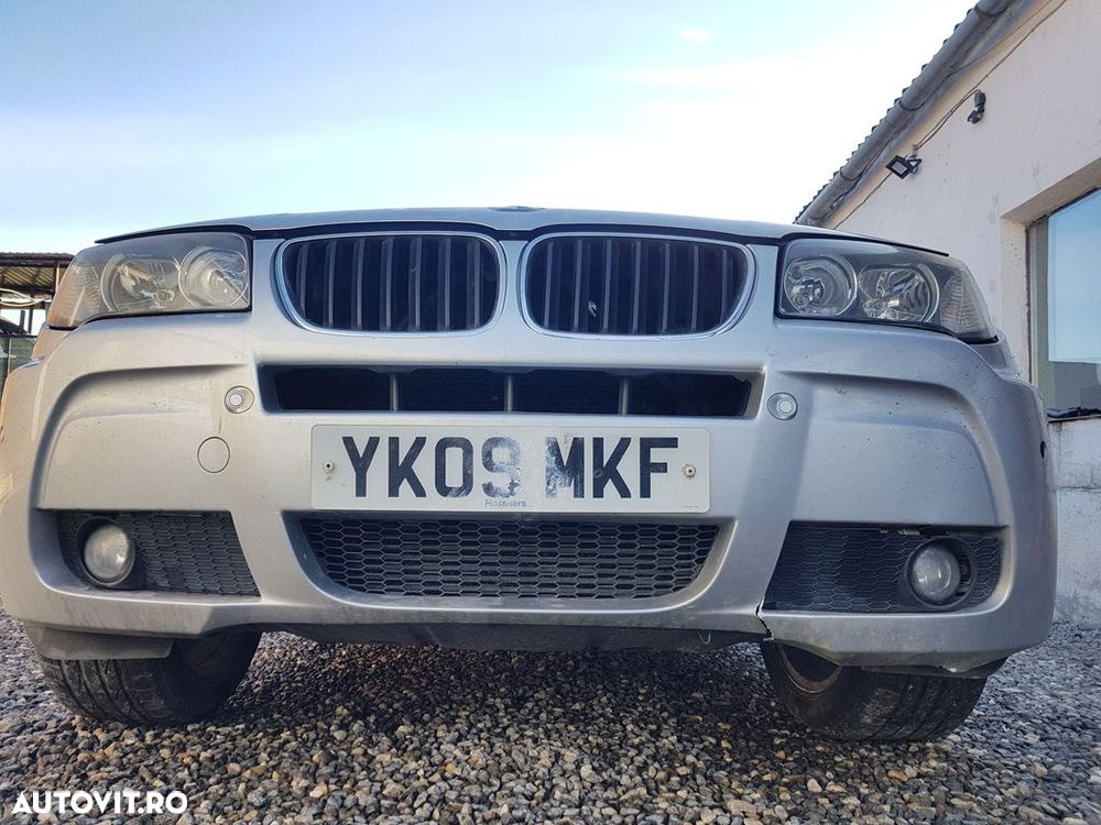 Bara fata BMW X3 E83 Facelift 2006 - 2010 Argintiu TITANSILBER METALLIC (638) model fara ... - 1