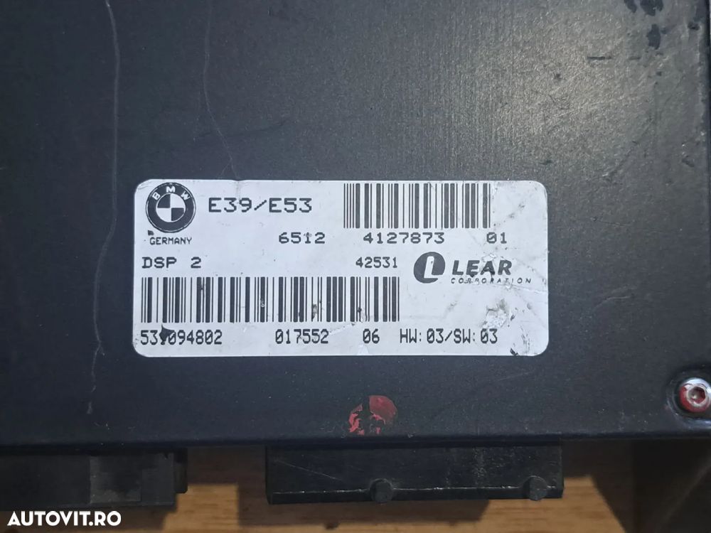 Modul amplificator audio sunet Hi-fi DSP 2 Orginal BMW Seria 5 E39 Seria 7 E38 X5 E53 - 2