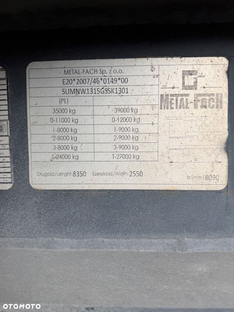 Metal-Fach Naczepa Wywrotka 33m - 7