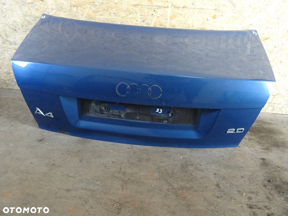 KLAPA TYŁ TYLNA AUDI A4 B6 SEDAN 00-04 NR33 - 1