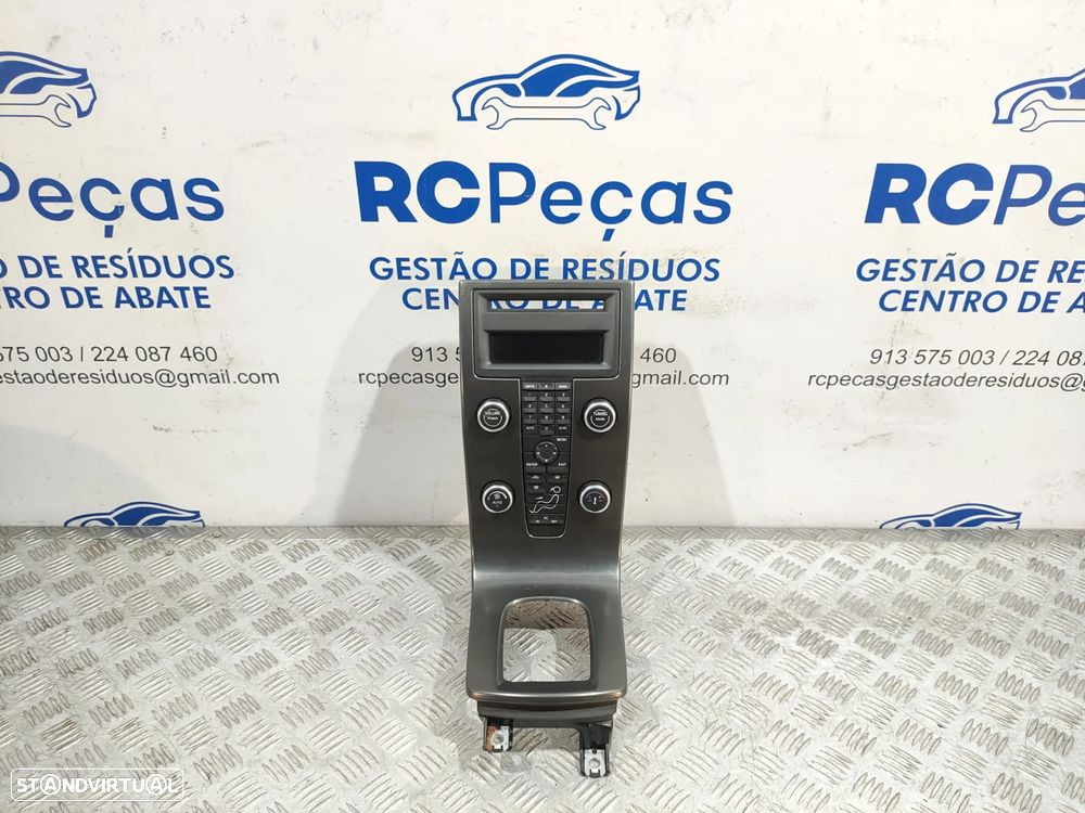 CONSOLA CENTRAL DISPLAY MULTIMEDIA COMANDOS CONTROLO CHAUFFAGE VOLVO S40 MK2 FACELIFT R-DESIGN ORIGINAL - 7