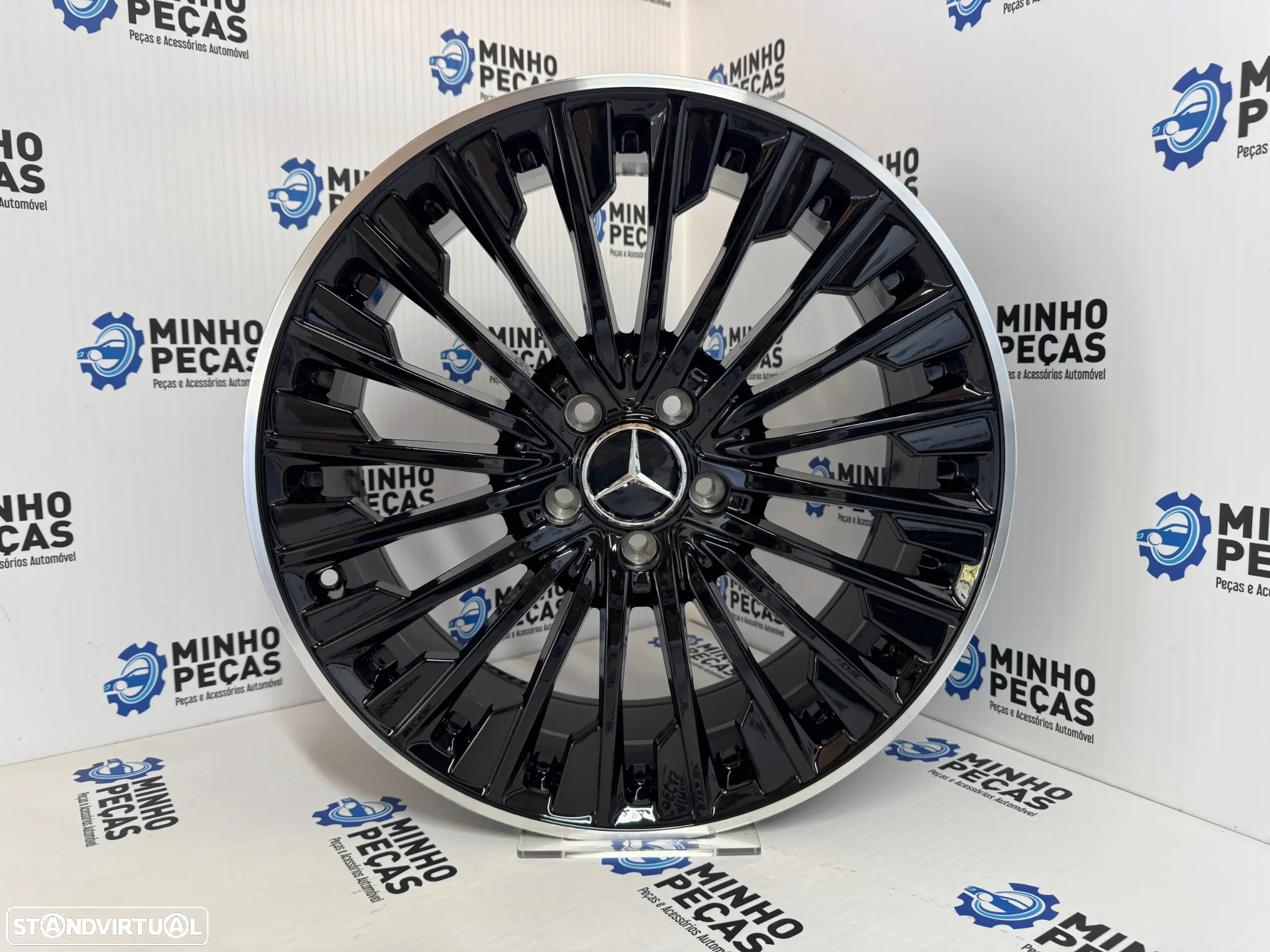 Jantes Look Mercedes New Turbine em 19 Preto Brilho - 9